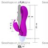 Vibrador con masajeador de clitoris y carga usb